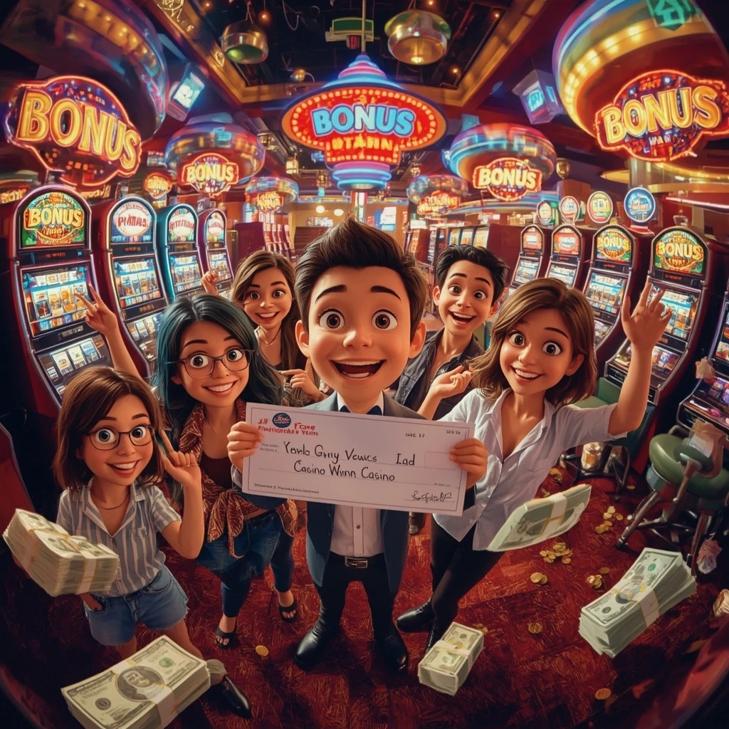 bonus in man's hands at BATERY CASINO